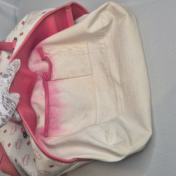 MCM Pink & White Tote Bag - Picture 13 of 17